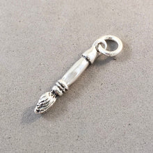 Load image into Gallery viewer, ARTIST'S PAINTBRUSH .925 Sterling Silver 3-D Charm Pendant Paint Painting Art Brush HB04