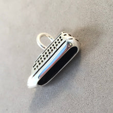 Load image into Gallery viewer, CRUISE SHIP .925 Sterling Silver 3-D Charm Pendant Boat Ocean Liner Alaska Caribbean Cruising NT23