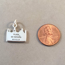 Load image into Gallery viewer, PLAZA DE ESPAÑA .925 Sterling Silver Charm Pendant Seville Spain Landmark Travel Souvenir TP34