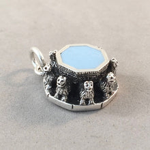 Load image into Gallery viewer, PATIO DE LOS LEONES .925 Sterling Silver Charm Pendant Alhambra Palace/Court of the Lions Fountain Granada Spain Travel Souvenir TP36