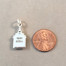 Load image into Gallery viewer, PARC GÜELL .925 Sterling Silver Charm Pendant Gaudi House Barcelona Park Spain Travel Souvenir TP32
