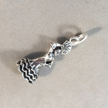 Load image into Gallery viewer, FLAMENCO DANCER 3-D .925 Sterling Silver Charm Pendant Andalusia Spain Spanish Barcelona Madrid Tourist Travel Souvenir TP13