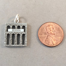 Load image into Gallery viewer, AQUEDUCT DE SEGOVIA .925 Sterling Silver Charm Pendant Spain Europe Landmark Travel Souvenir New TP30