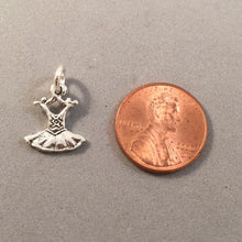 Load image into Gallery viewer, TUTU .925 Sterling Silver Charm 2 Sided Pendant Ballet Ballerina Princess Dress Fashion du29