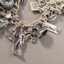 Load image into Gallery viewer, ALL THINGS ITALY .925 Sterling Silver Travel Souvenir Charm Bracelet Rome Florence Venice and More!