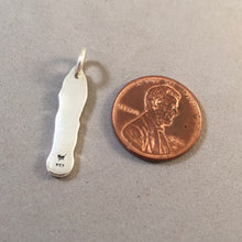 Load image into Gallery viewer, BACON SLICE .925 Sterling Silver Charm Pendant Food Kitchen Breakfast Pieces Pork kt54