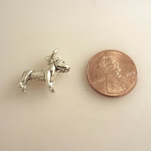 Load image into Gallery viewer, Sale! PIT BULL .925 Sterling Silver 3-D Charm Pendant Dog Breed Puppy Pet PitBull dg07