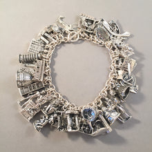 Load image into Gallery viewer, ALL THINGS ITALY .925 Sterling Silver Travel Souvenir Charm Bracelet Rome Florence Venice and More!