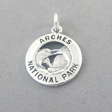 Load image into Gallery viewer, ARCHES National Park .925 Sterling Silver Charm Pendant Moab Utah Double Arch np47