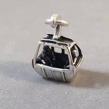 Load image into Gallery viewer, SKI GONDOLA .925 Sterling Silver 3-D Charm Pendant Lift Tram Ariel Whistler Aspen Alps SP11