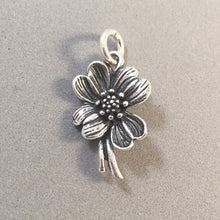Load image into Gallery viewer, DOGWOOD .925 Sterling Silver 3-D Charm Pendant Tree Flower Blossom NC ga19