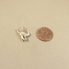 Load image into Gallery viewer, ALLEY CAT .925 Sterling Silver 3-D Charm Pendant Kitten Kitty Tail Up Pet Halloween HH06