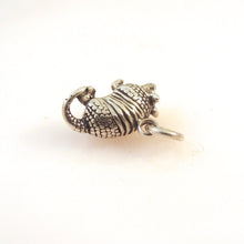 Load image into Gallery viewer, ARMADILLO .925 Sterling Silver 3-D Charm Pendant Texas Desert Southwest Animal AN41