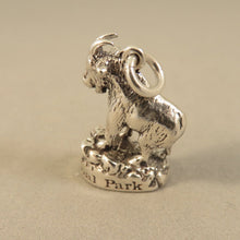Load image into Gallery viewer, GLACIER MOUNTAIN GOAT .925 Sterling Silver 3-D Charm Pendant National Park Montana Travel pm15