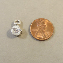 Load image into Gallery viewer, PETRIFIED FOREST STUMP .925 Sterling Silver Charm Arizona National Park Travel Wood Log pm27