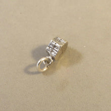 Load image into Gallery viewer, PETRIFIED FOREST STUMP .925 Sterling Silver Charm Arizona National Park Travel Wood Log pm27