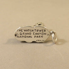Load image into Gallery viewer, Grand Canyon THE WATCH TOWER 3-D Sterling Silver Charm Pendant Arizona National Park Travel pm24