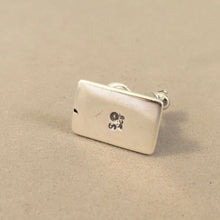 Load image into Gallery viewer, BOOK WORM .925 Sterling Silver 3-D  CHARM Pendant Reading Hobby Library School HB28