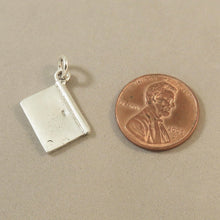 Load image into Gallery viewer, COOKBOOK .925 Sterling Silver 3-D Charm Pendant Recipe Cook Book Cupcake Bake Desert kt19