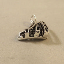 Load image into Gallery viewer, ROLLER COASTER .925 Sterling Silver 3-D Charm Pendant Amusement Theme Park Ride Six Flags hb13