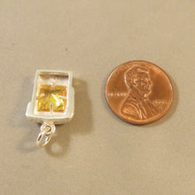 Load image into Gallery viewer, MUG OF BEER .925 Sterling Silver Charm W/ Crystal Stone Pendant Drink Glass Draft Tap OK02
