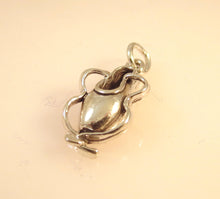 Load image into Gallery viewer, Sale! BALLET SLIPPER .925 Sterling Silver3-D Charm Pendant Shoe Lace Toe Dance Ballerina New sp126