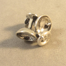 Load image into Gallery viewer, Sale! CHAMPAGNE GLASSES .925 Sterling Silver 3-D Charm Pendant Wedding Flutes Coupes Cheers Goblets SL01L