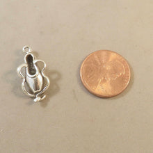 Load image into Gallery viewer, Sale! BALLET SLIPPER .925 Sterling Silver3-D Charm Pendant Shoe Lace Toe Dance Ballerina New sp126