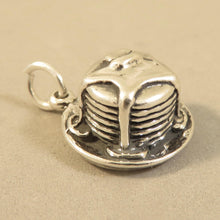 Load image into Gallery viewer, STACK OF PANCAKES .925 Sterling Silver 3-D Charm Pendant Breakfast Short Stack Flap Jacks kt58