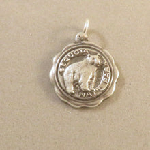 Load image into Gallery viewer, SEQUOIA National Park BEAR .925 Sterling Silver Charm Pendant CA General Sherman Grant pm41