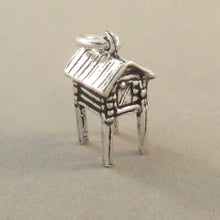 Load image into Gallery viewer, PROENNEKE'S CACHE .925 Sterling Silver 3-D Charm Pendant Log Wood Stilted Raised Lake Clark Alaska PM11