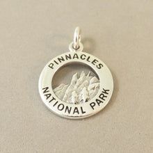 Load image into Gallery viewer, PINNACLES National Park .925 Sterling Silver Charm Pendant CA Monument High Peaks Old Trail np48