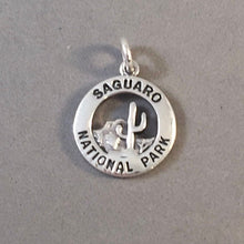 Load image into Gallery viewer, SAGUARO National Park .925 Sterling Silver Charm Pendant Arizona Cactus Tucson np52