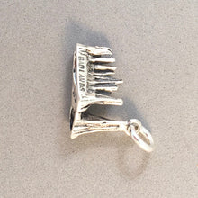 Load image into Gallery viewer, BADLANDS 3-D .925 Sterling Silver Charm Pendant National Park South Dakota Travel Hike pm55