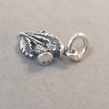 Load image into Gallery viewer, THISTLE Double Small .925 Sterling Silver Charm Pendant Celtic Symbol Scotland Nobility Flower GA04