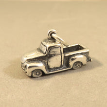 Load image into Gallery viewer, 1960'S PICK-UP TRUCK .925 Sterling Silver 3-D Charm Pendant Vehicle Old Chevy Ford Pickup vh28