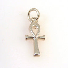 Load image into Gallery viewer, ANKH .925 Sterling Silver Small Egyptian Cross (Onk) CHARM Basic Tiny Religion Faith FA34