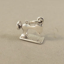 Load image into Gallery viewer, SEWING MACHINE .925 Sterling Silver Charm Pendant Simple Plain Basic Seamstress Fashion hb01