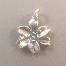 Load image into Gallery viewer, LILY .925 Sterling Silver 3-D Charm Pendant Flower Garden Purity Lilium ga06