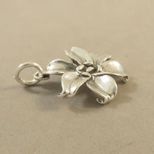 Load image into Gallery viewer, LILY .925 Sterling Silver 3-D Charm Pendant Flower Garden Purity Lilium ga06