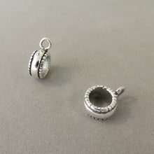 Load image into Gallery viewer, Detailed Edge CONVERTER BEAD For Charm Bracelet .925 Sterling Silver Works for Pandora, European and many Bangle style bracelets FD05