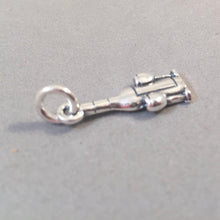 Load image into Gallery viewer, WINE BOTTLE & GLASSES .925 Sterling Silver Charm Pendant Drink Red White two Glasses Kitchen kt15