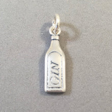 Load image into Gallery viewer, GIN BOTTLE .925 Sterling Silver Charm Pendant Drink Alcohol Beverage Martini Tonic Liquor kt13