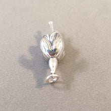 Load image into Gallery viewer, FUSCHIA FLOWER .925 Sterling silver 3-D Charm Pendant Hanging Basket Ring of Kerry Ireland ga01