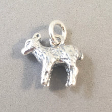 Load image into Gallery viewer, LAMB .925 Sterling Silver 3-D Charm Pendant Mary's Little Sheep Animal Ewe Farm Baby An36