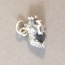 Load image into Gallery viewer, BEAR & TWO CUBS .925 Sterling Silver 3-D Charm Pendant Grizzly Brown Black Family Babies an42