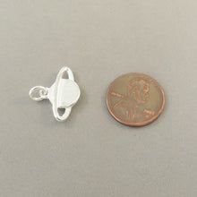 Load image into Gallery viewer, SATURN .925 Sterling Silver 3-D Charm Pendant Planet Astrology Astronomy Galaxy Universe my05