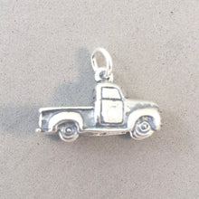 Load image into Gallery viewer, 1960'S PICK-UP TRUCK .925 Sterling Silver 3-D Charm Pendant Vehicle Old Chevy Ford Pickup vh28