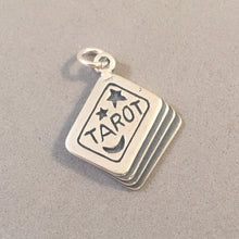 Load image into Gallery viewer, TAROT CARDS .925 Sterling Silver 3-D Charm Pendant Fortune Teller Deck Reading New Orleans BE04