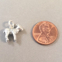 Load image into Gallery viewer, LAMB .925 Sterling Silver 3-D Charm Pendant Mary's Little Sheep Animal Ewe Farm Baby An36